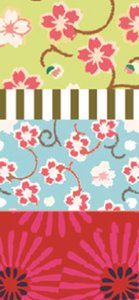 Washi tape, floral dance