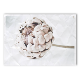 Artichoke wall art in various sizes and finishes, including dirty old canvas in sizes from A6 to XXL.