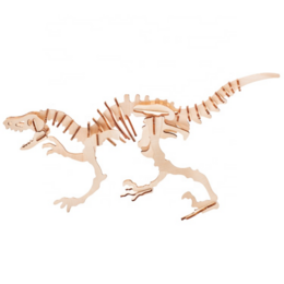 Construction kit Dino Dinosaur Velociraptor wood