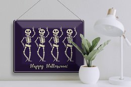 Blechschild Halloween 40x30cm Happy Halloween Fest