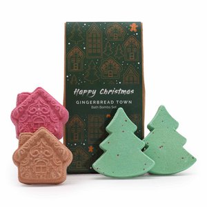 Christmas Bath Bomb Gift Pack - Gingerbread Town