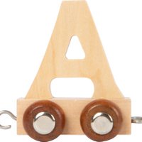 Letter train wood A