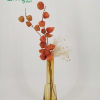 Retro style large modern classy design vase, amber color, TYLER14AM