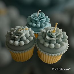 Cupcake floral - ¡Color y aroma a tu elección!