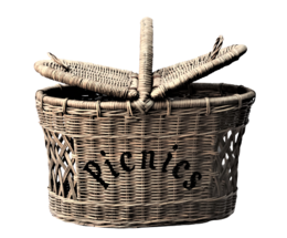 Picnic storage basket ' Picnics '