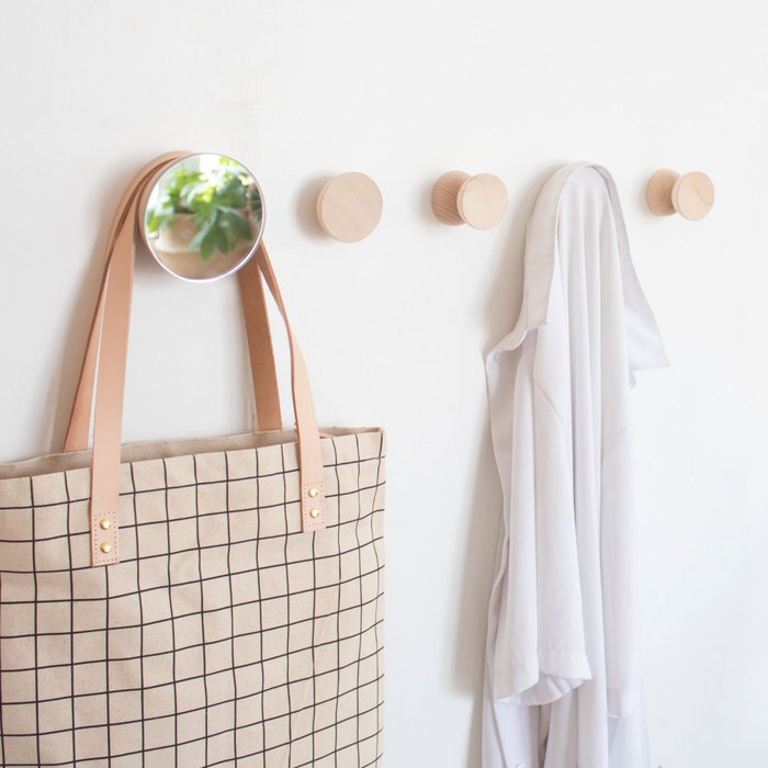 Round Beech Wood Wall Hook / Knob Copy