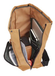 vegane Tasche | Leinwand - Sonnenuntergang Cognac