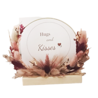 Flowerhoop rond 12cm palissanderhout