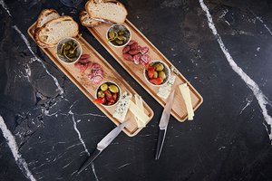 Tapasplank in premium eikenhout 54 x 18 cm