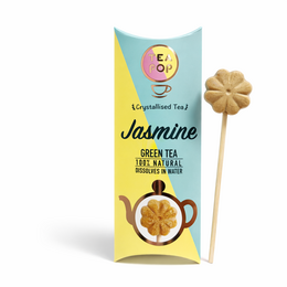 Jasmine green tea on a stick, 100% natural, 20 sticks per tray, dissolves in water. This tea product is made from high-quality jasmine green tea.