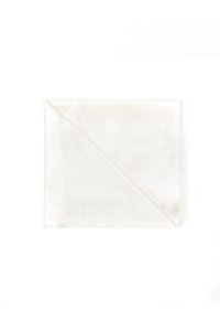 Weißes Bettlaken aus 100 % Seide