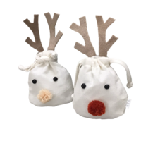 Pompon rendier 10x12cm 3assorties3