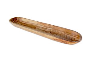 Baguette- & Olivenschale (ca. 30 cm) aus Olivenholz