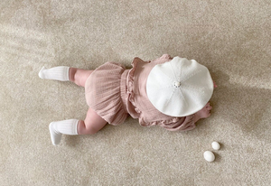 Annie & Charles® Bloomer Set mit Kragen  aus Bio-Baumwolle