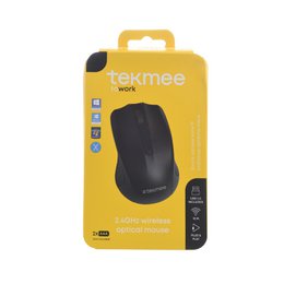 Wireless black mouse with ergonomic design for laptop use.