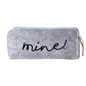 Felt pouch 'Mine'
