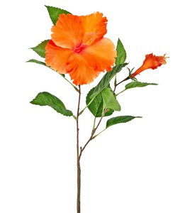 Künstliche Blume Hibiskus 64 cm Orange