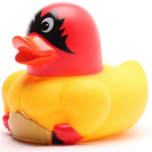 Badeente Wrestler-Gummiente
