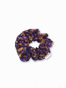 Scrunchie Zero Waste - Lila Blumen