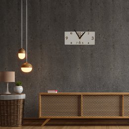 Wall clock Clocks for wall Wooden wall clock White wall clock Rustic wall clock Rectangular wall clock Unique wall clock Wall art Rectangle