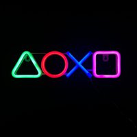 Neon Lamp - Game Controller Buttons - USB of Batterijen - 15 x 34 cm