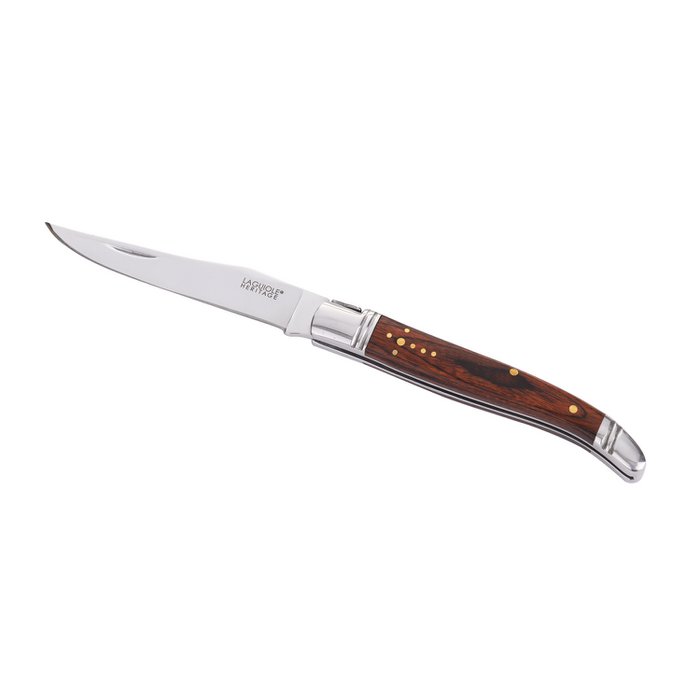 Set Coltelli Da Cucina Laguiole Heritage 5 Pezzi - In Acciaio Inox, Manico In Legno, Qualità Francese | Perfetto Per Regalo E Uso Quotidiano