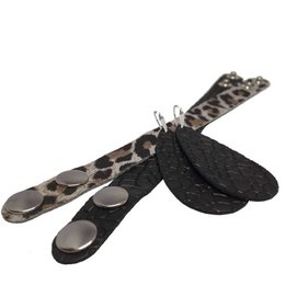 Pendientes de cuero 'Gotas de Alegría', Best Black