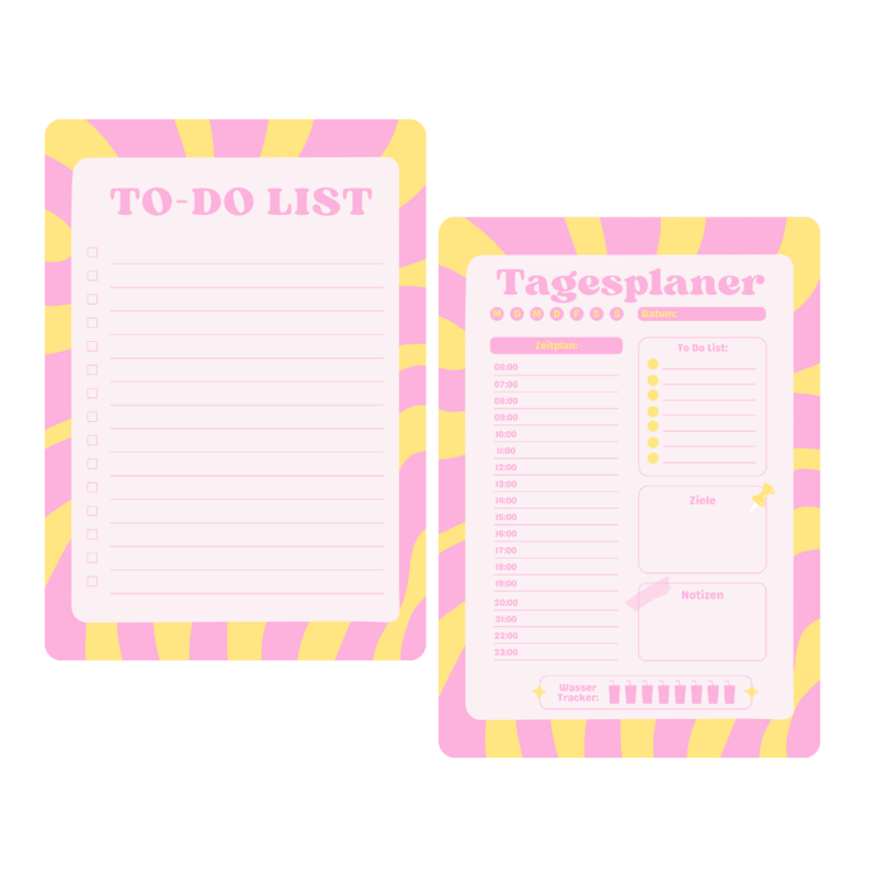 2 Stel Notepads in: Daily Planner & To-Do List