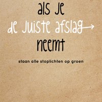 Wenn Sie die rechte Ausfahrt nehmen, sind alle Ampeln grün