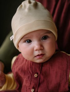 Wunden Baby Muts - Merinowol - Natur