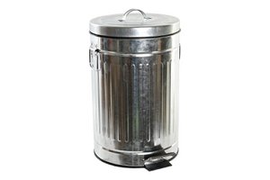 MÜLLBEHÄLTER AUS EISEN-PP 29X29X43 12L, SILBER PC186733