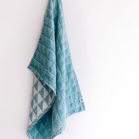 Cotton & Linen Tea Towel Serra Blue