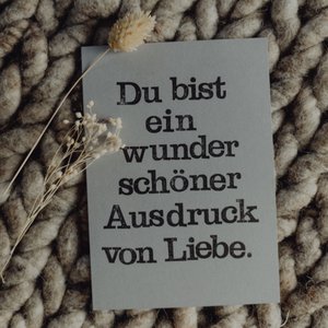 Stamped Postcard "Ausdruck von Liebe"