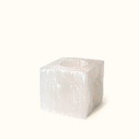 Selenite Tea-light Square