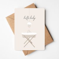 Birth greeting card | cradle