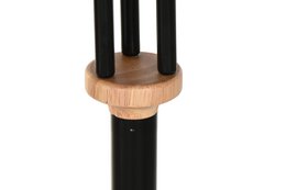 APPENDINO LEGNO METALLO 30X30X177 SIMIL MARMO NERO PP199671