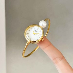 Artisana - Pearl Bangle Bracelet Women's Watch