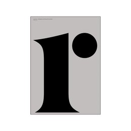 Minimalist black and white wall art print with large number 1 and circle design. Available in various sizes including A3, 50 x 70 cm, 70 x 100 cm, A5, and A4.