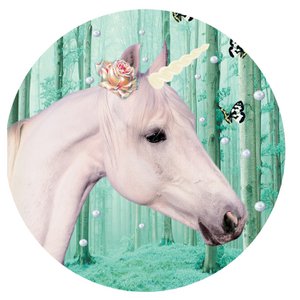 Aufkleberset Einhorngrün