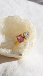 Helena - Pæreformet forlovelsesring vintage