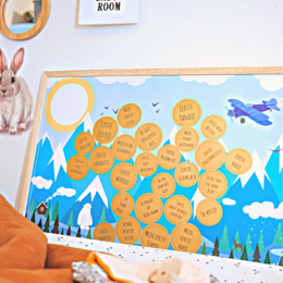 Milestone Scratch-plakat Mountain Blue