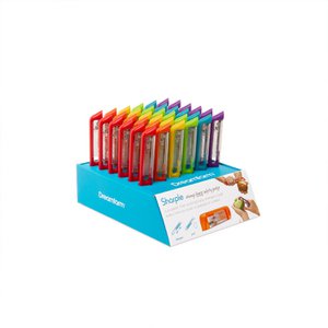 Display, peeler SHARPLE, including sharpener, red, 36 pieces