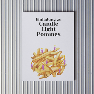 Postkarte | Candle Light Pommes