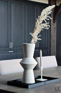 LS Collection® - Rectangle 50x30cm - Tray - Candle tray - Candle tray - Serving board - Wooden tray - Wooden Tray - Plateau - Decoration - Home accessories - Matt Black