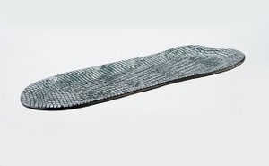 Wavy Tray Medium Free 39x13 Black & White Elegant