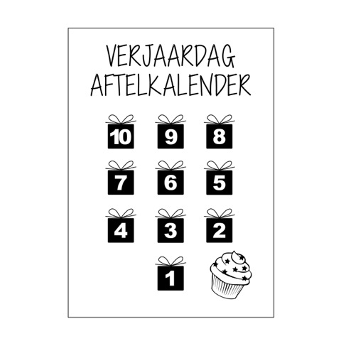 Aftelkalender verjaardag