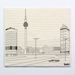 Set of 4 sponge cloths furbi: "Berlin 2"