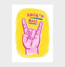 Impresión de arte de pared de rock and roll