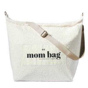 Mom Bag Teddy Bouclé Ivoor