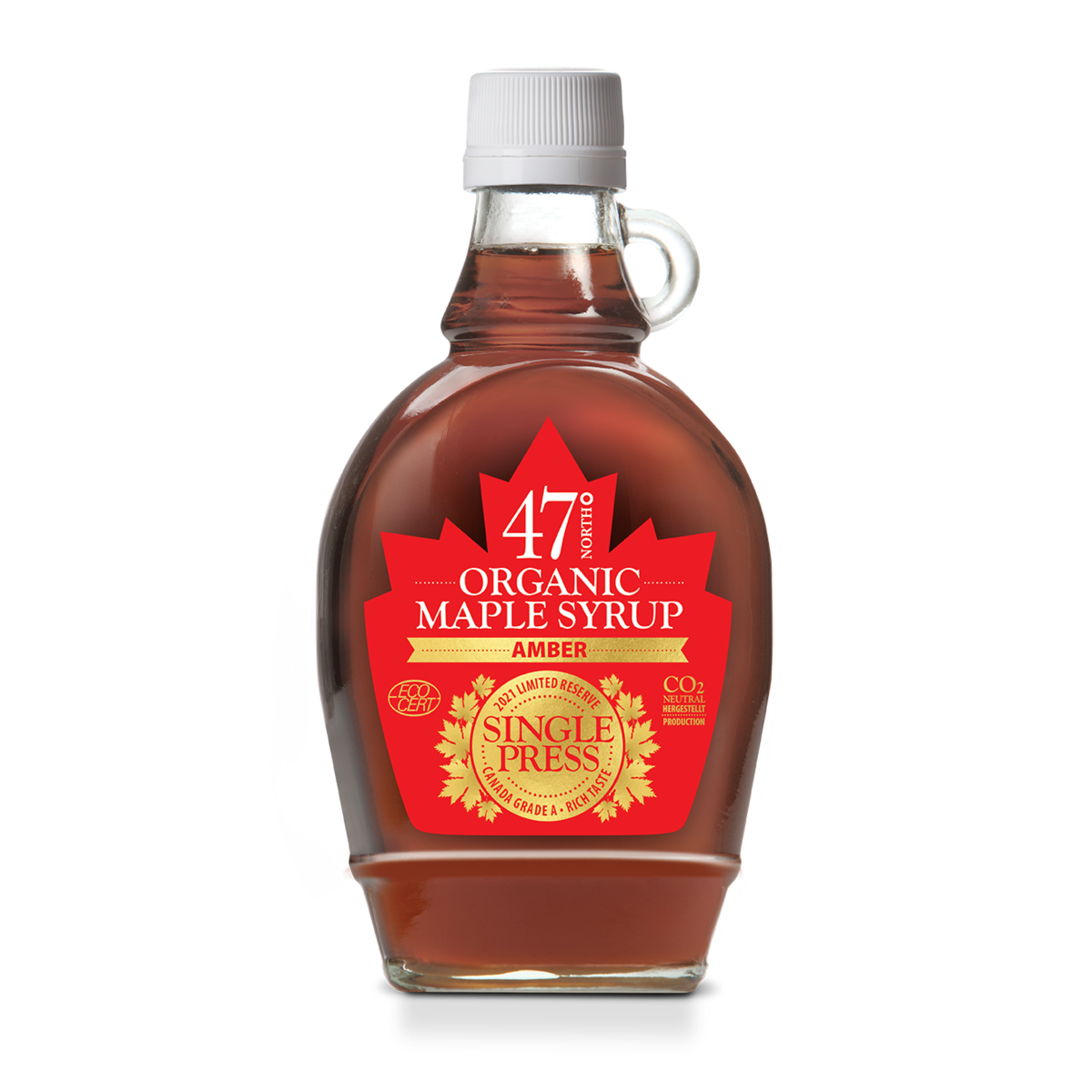 SINGLE PRESS Bio Ahornsirup, Canada Grade A, Amber, delicate-250g